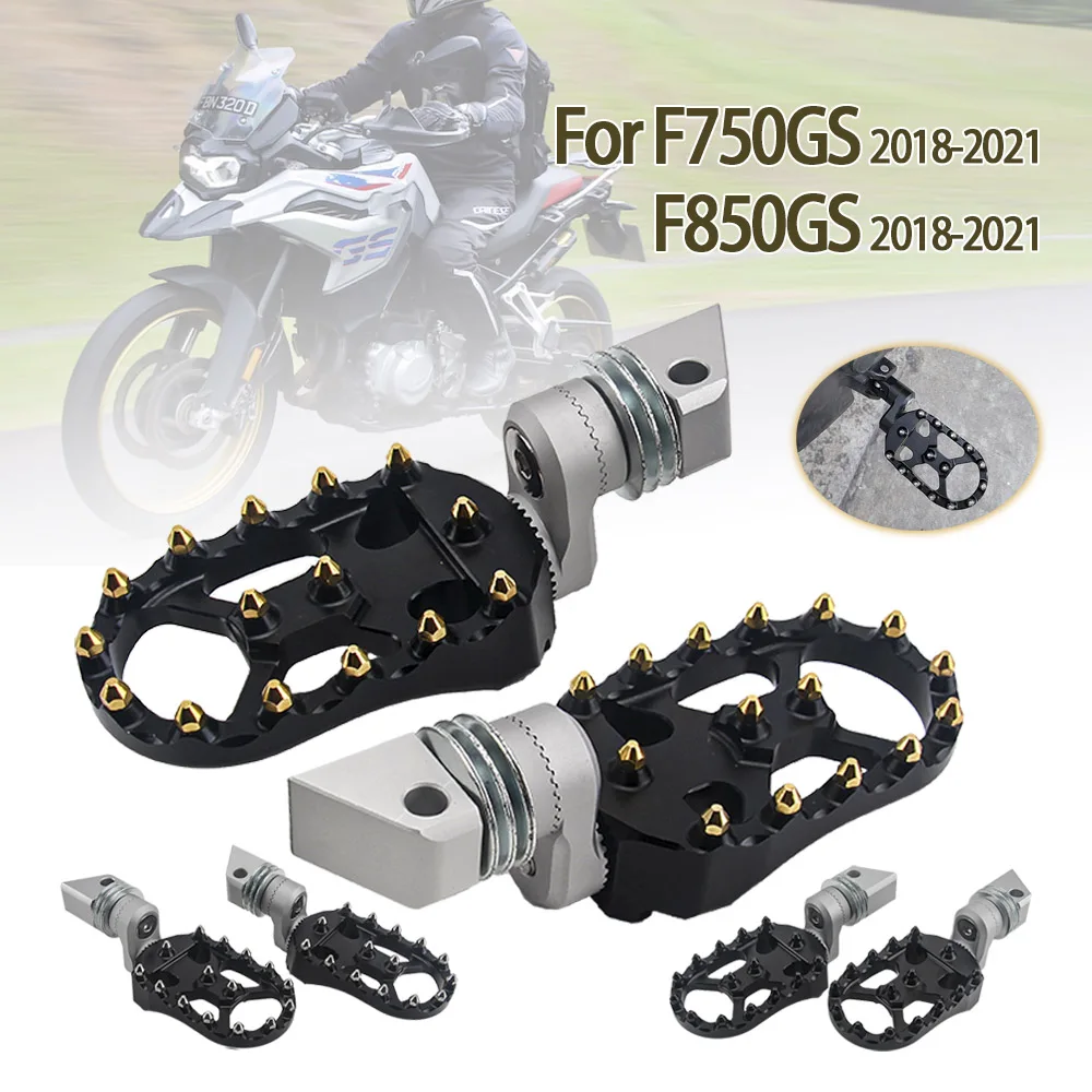 Motorcycle Rear Footrest Adjustable Extend Lowering Foot Pegs Rotatable FootPegs Rest For BMW F750GS F850GS F850 GS ADV