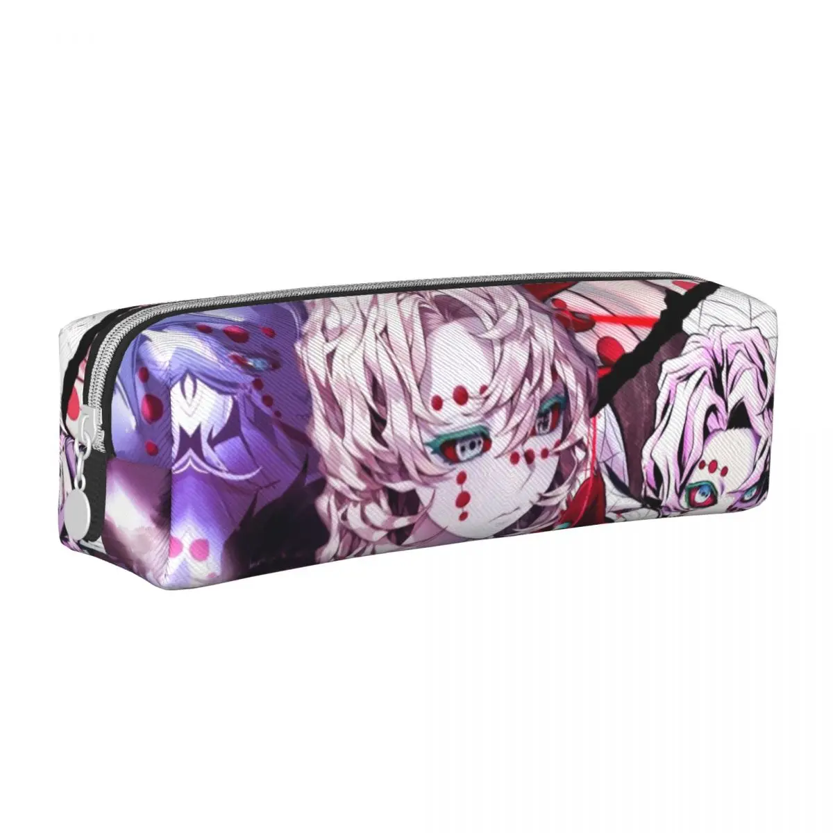 Rui Demon Slayer Anime Pencil Case Fun Pen Holder Bags Student Large Storage School Supplies Zipper Pencil Box