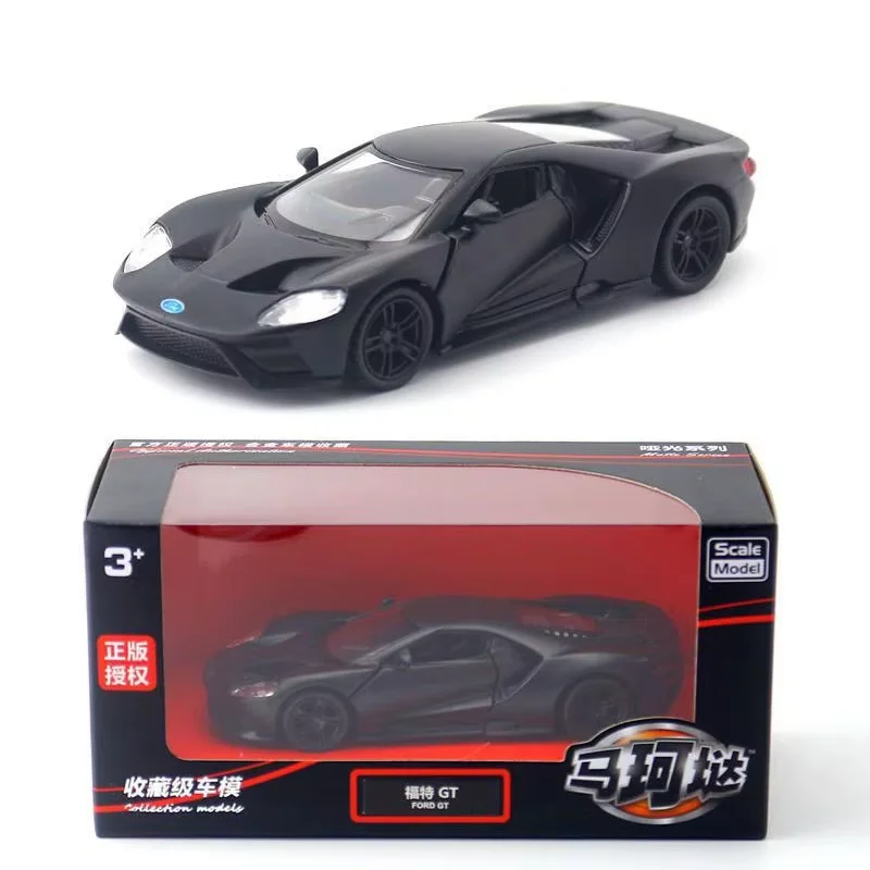 1:36 FORD GT Sports Car Alloy Car Model Diecast & Toy Vehicle Metal Simulation Car Model Pull Back Collection Childrens Toy