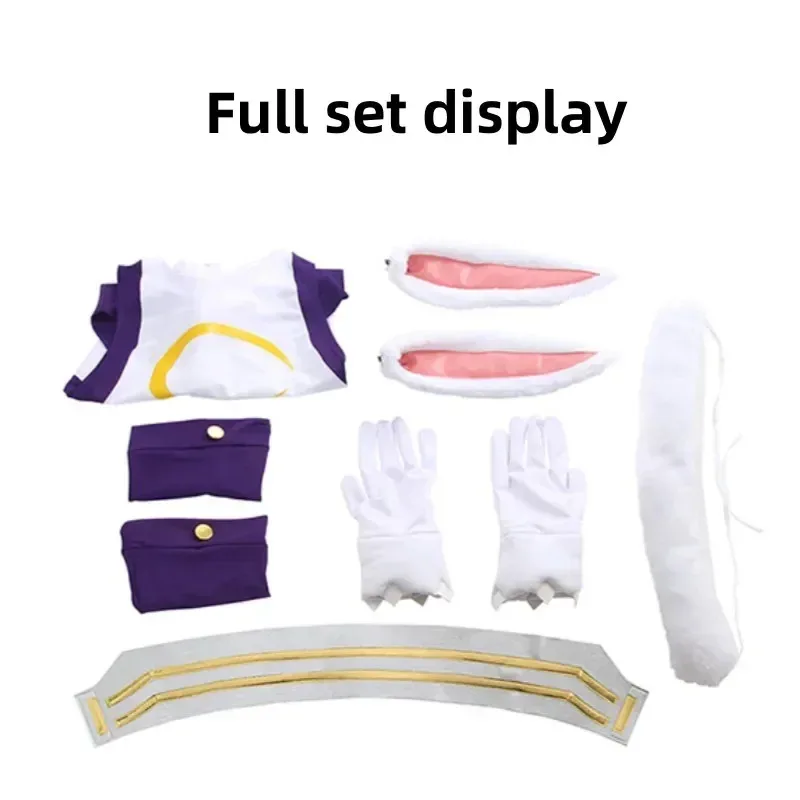 CyAnime Rabbit Mirko Miruko Boku No My Hero Academia Cosplay Costume Wig Sexy Woman Jumpsuit Bunny Girl Uniform Halloween Suit view 2