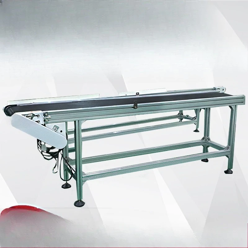 Assembly line conveyor belt, adjustable flat belt line express sorting belt conveyor