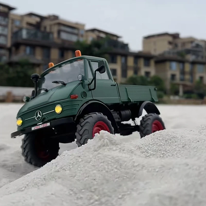 Nieuwe Fms 1:24 Fcx24 Unimog Serie Universele Motor Gerat Vierwielaandrijving Rc Klimmen Auto Afstandsbediening Elektrische Simulatie Model