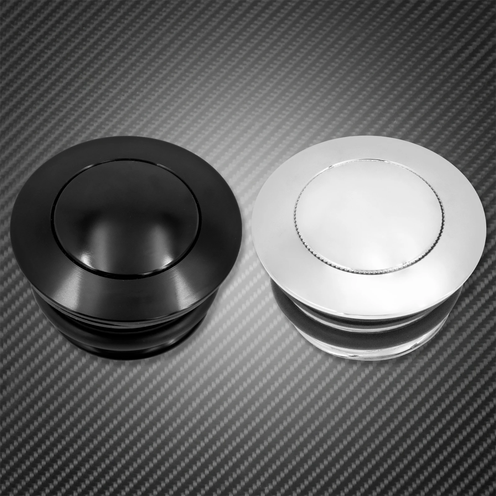 Motorcycle Pop Up Gas Cap Fuel Oil Tank Cover Black/Chrome For Harley Touring Road King FLHR Softail Dyna Sportster XL 1200 883