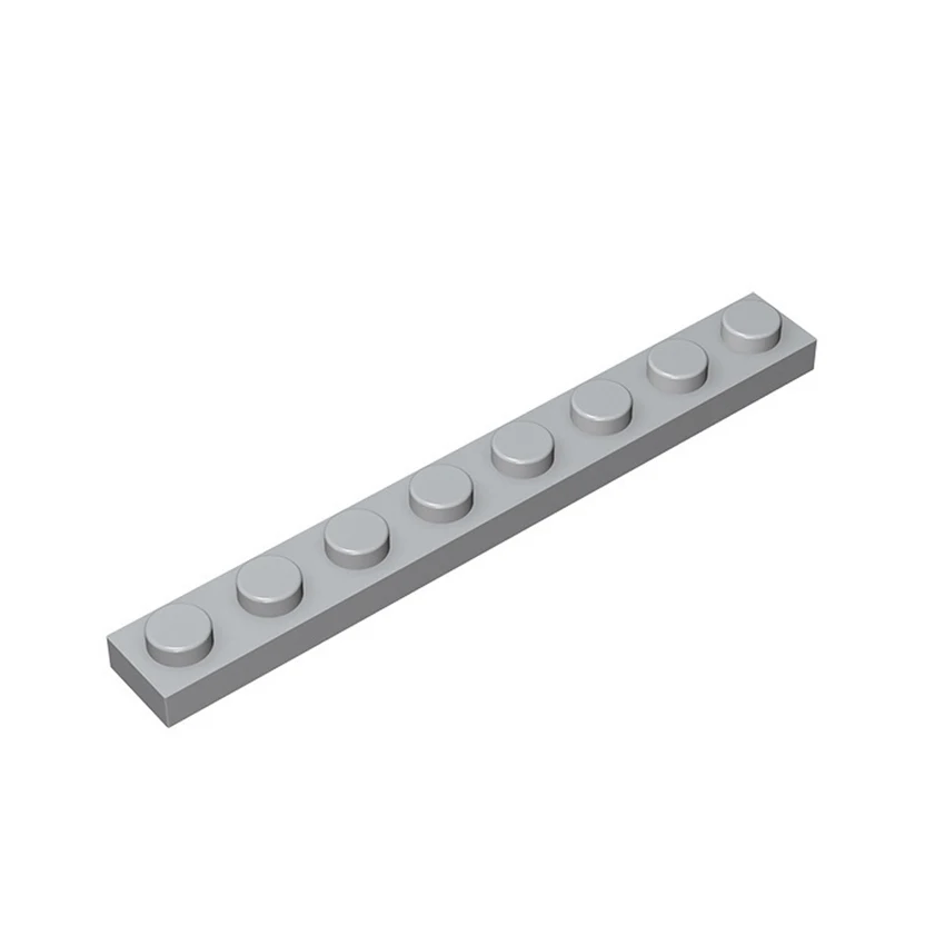 MOC Thin Figures Bricks 1x8 Dots 10pcs Building Blocks DIY Creative Assembles Particles Toys for Children Compatible with 3460 