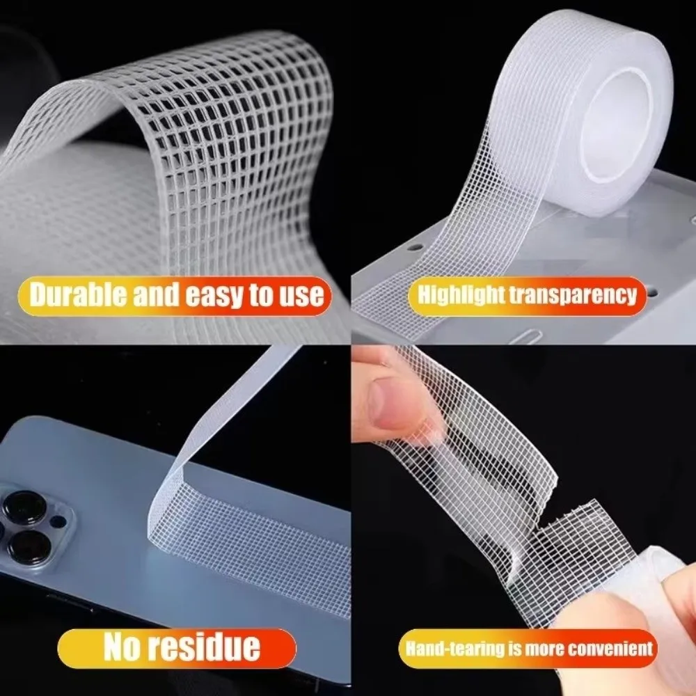 New 1/2mm Ultra-strong Double-sided Adhesive Upgraded Removable Clear Nano Tape Waterproof Reusabl Sticky Strip