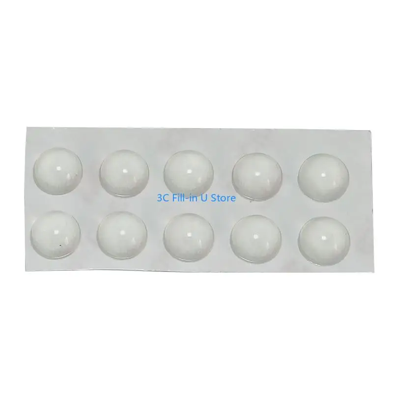 Elevador teclado G8TA, parachoques redondo antideslizante transparente y suave, almohadillas pies silicona 10