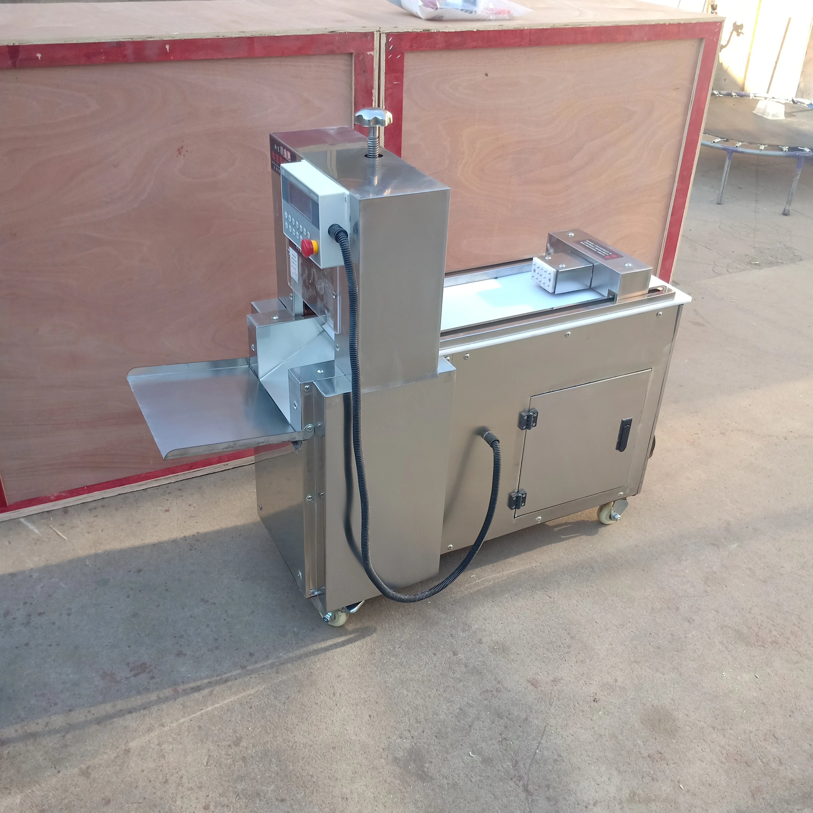 Fully Automatic CNC Single Cut Beef Mutton Roll Machine Lamb Slicer 110V 220V