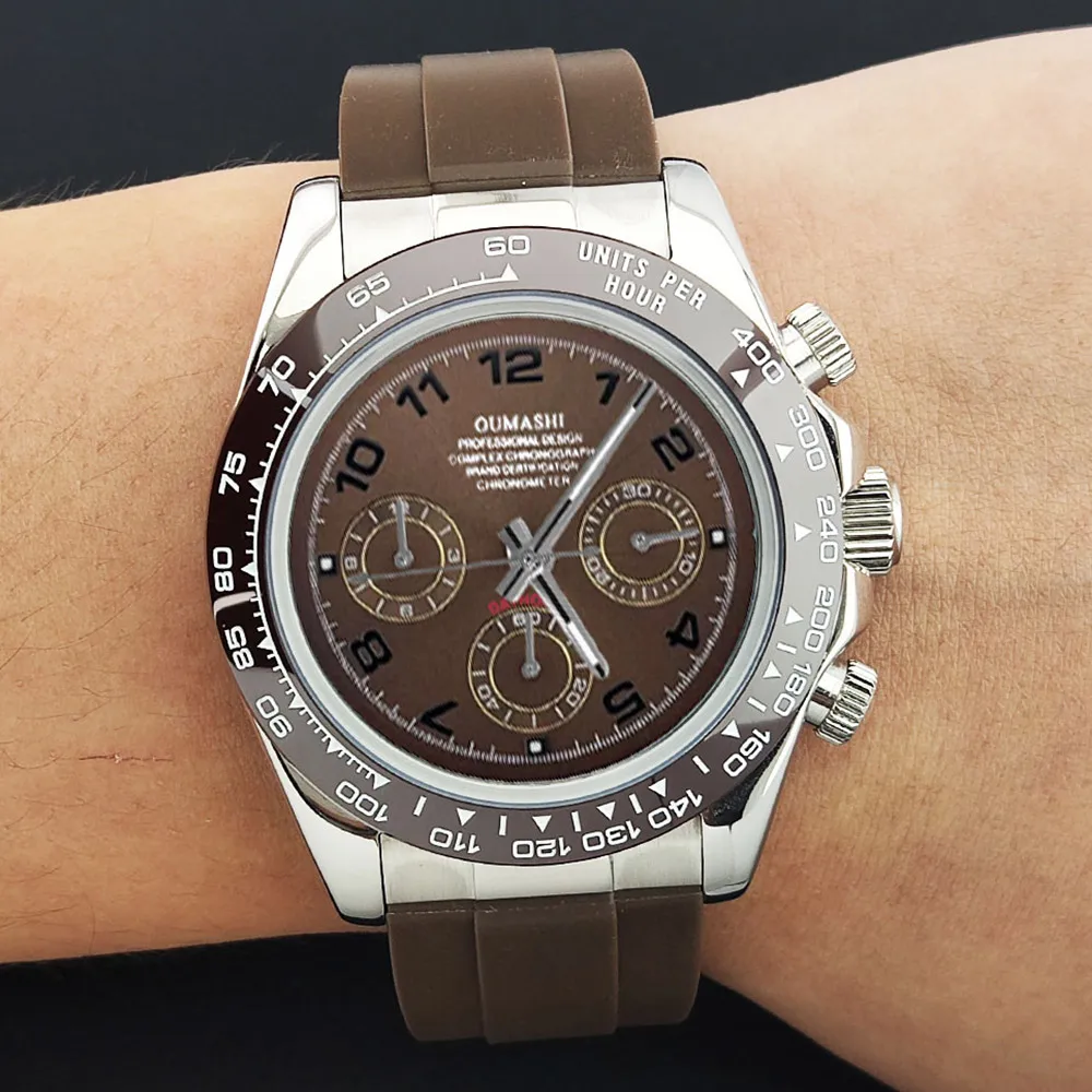 럭셔리 시계 남성용 크로노 그래프 39.3mm VK63 남성용 시계 비즈니스 시계 남성용 VK63 남성용 크로노 그래프 시계 VK63 방수 10ATM