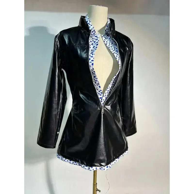 

DY20Женский костюм Нико Робин для косплея, черное платье с глубоким V-образным вырезом и длинными рукавами, женская одежда для Хэллоуина, карнавала, вечеринки 25