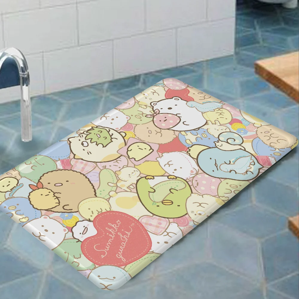 Sumikko Gurashi Floor Mat Kids Room Bedroom Decoration Balcony Anti-Slip Doormat Living Room Welcome Rug