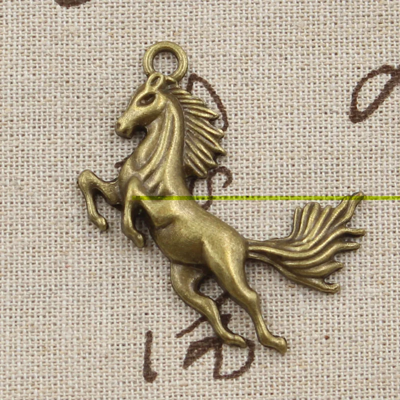 4pcs Charms Horse 51x32mm Antique Making Pendant fit,Vintage Tibetan Bronze Silver color,DIY Handmade Jewelry