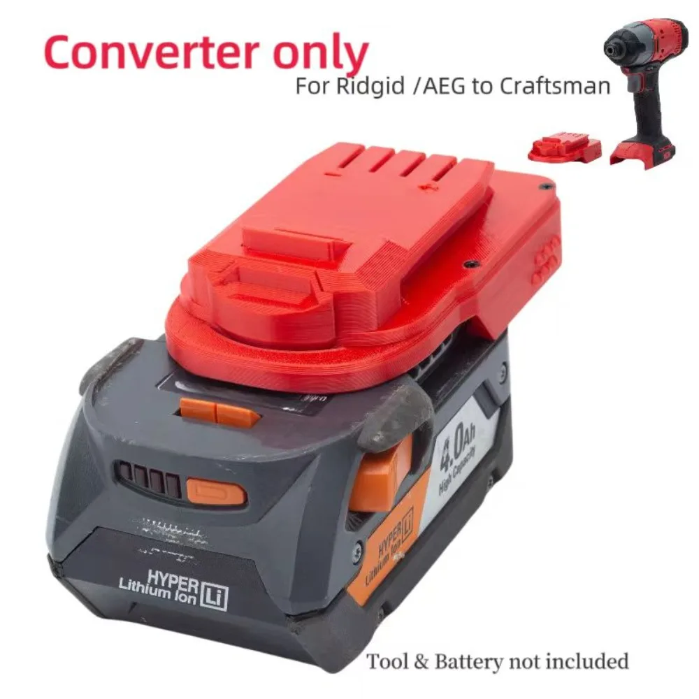 

ConverterFor For Ridgid / AEG 18V Lithium Ion Batteries Adapter Convert To Craftsman Batteries Tool (﻿Adaptor Only）