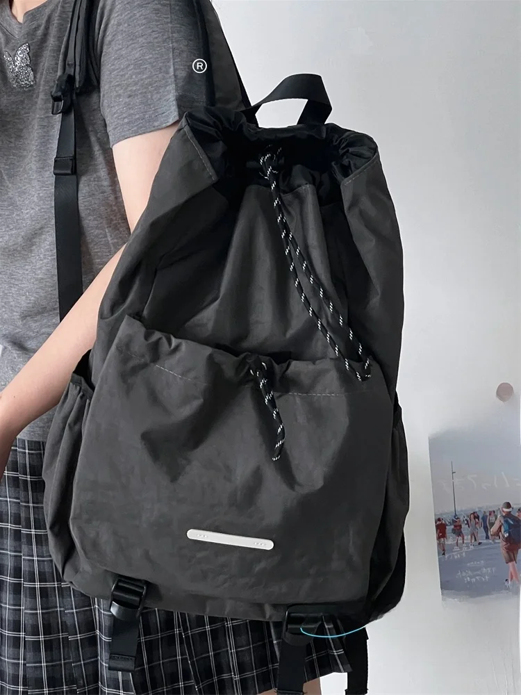 ex Lightweight Dstring Bapa Sports Climbing Travel Bag Small up Tour College Student Bookbag Big Orange 