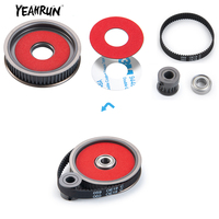 YEAHRUN 3.17/5.0mm Low Noise Belt Drive Transmission Gears System For 1/10 Axial SCX10 SCX10II 90046 RC Crawler Car Parts