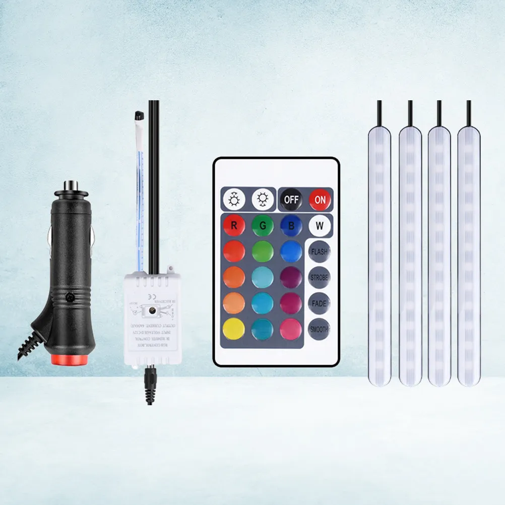 

Красочная светодиодная лампа для автомобиля с дистанционным управлением, RGB-подсветка с градиентом и регулировкой яркости, декоративная световая панель для днища автомобиля