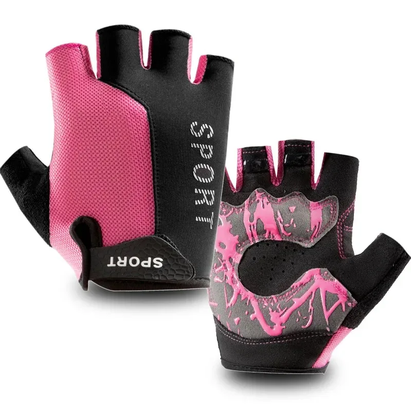 Gants de sport respirants pour hommes et femmes, anti-aldes, anti-choc, demi-doigt, fitness, levage, l'hypothèse en silicone, gym, cyclisme, WePackage