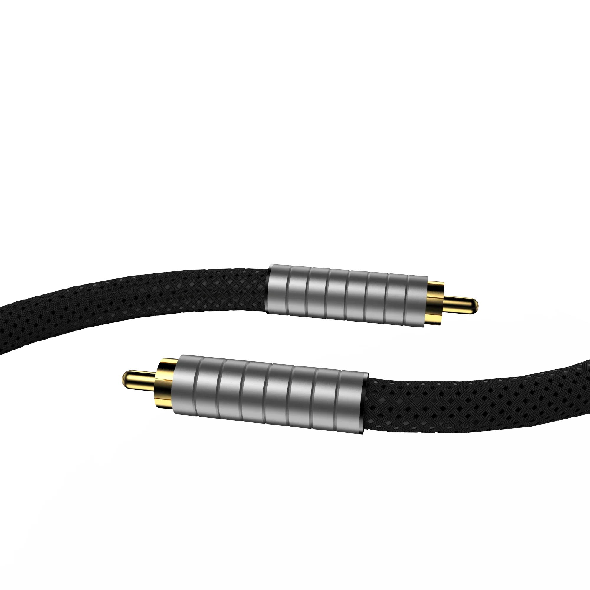 Audiocrast DG01AG كابل الصوت المحوري الفضي النقي 75 Ω كابل مضخم الصوت الناتج SPDIF فك التشفير الرقمي مكبر كهربائي 75ohm