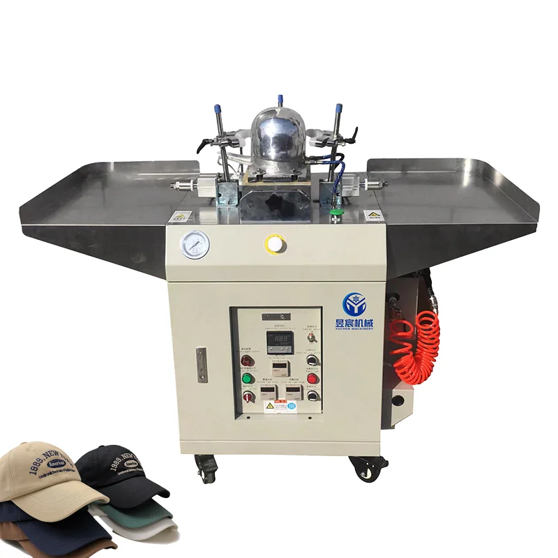 top hat ironing machine cap aluminum cap ironing making machine mould automatic single double head baseball hat ironing machine