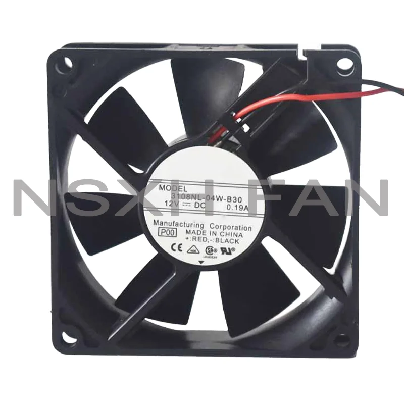 Ventilador de chasis 3108NL-04W-B30, convertidor de frecuencia, 12V, 0.19a, 8020, 8cm, nuevo