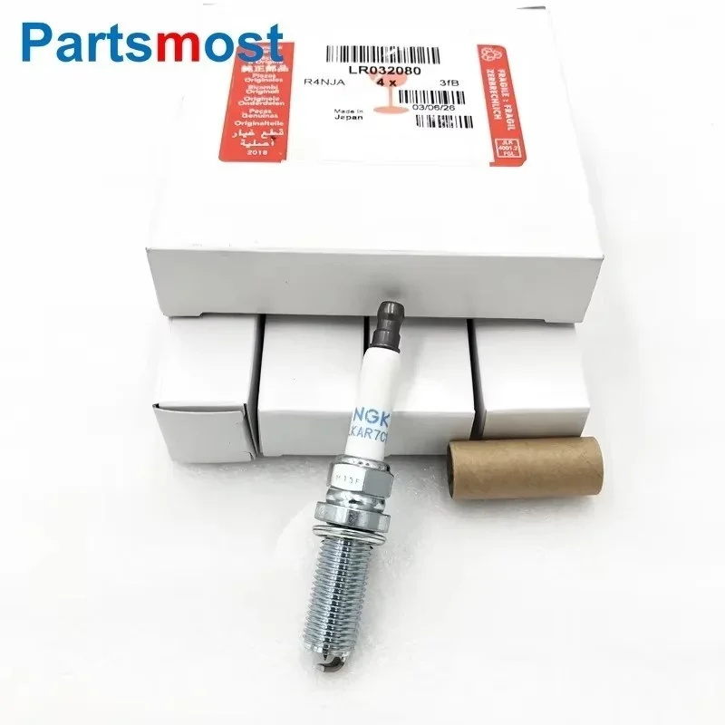 NEW 5.0L V8 SPARK PLUG SET x4 FOR LAND ROVER DISCOVERY LR4 RANGE ROVER SPORT GENUINE LASER IRIDIUM IGNITION SPARK PLUG LR032080