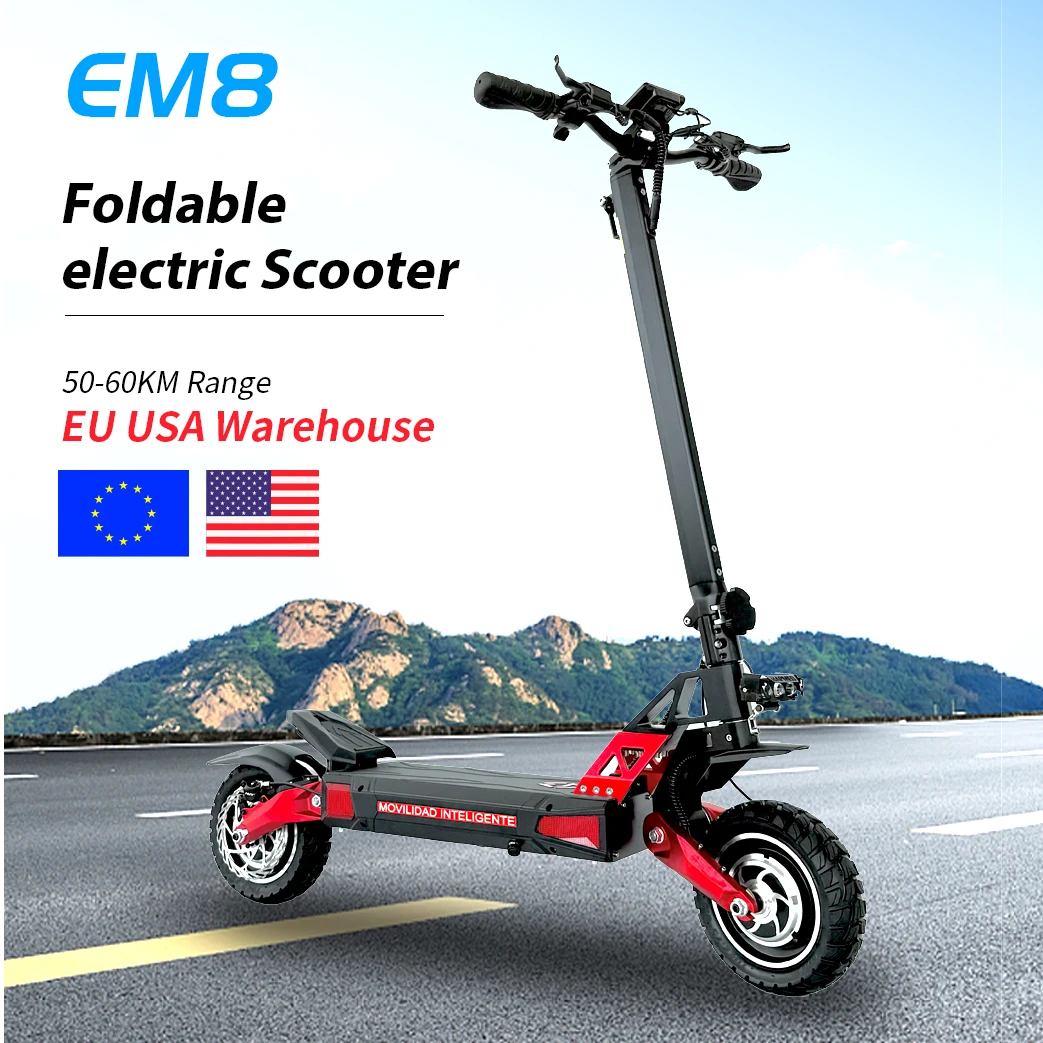 

USA, EU, UK Warehouse Dropshipping E Scooters 1600W*2 Dual Motor Adult 10.5inch Big Wheel Off Road Foldable Electric Scooters