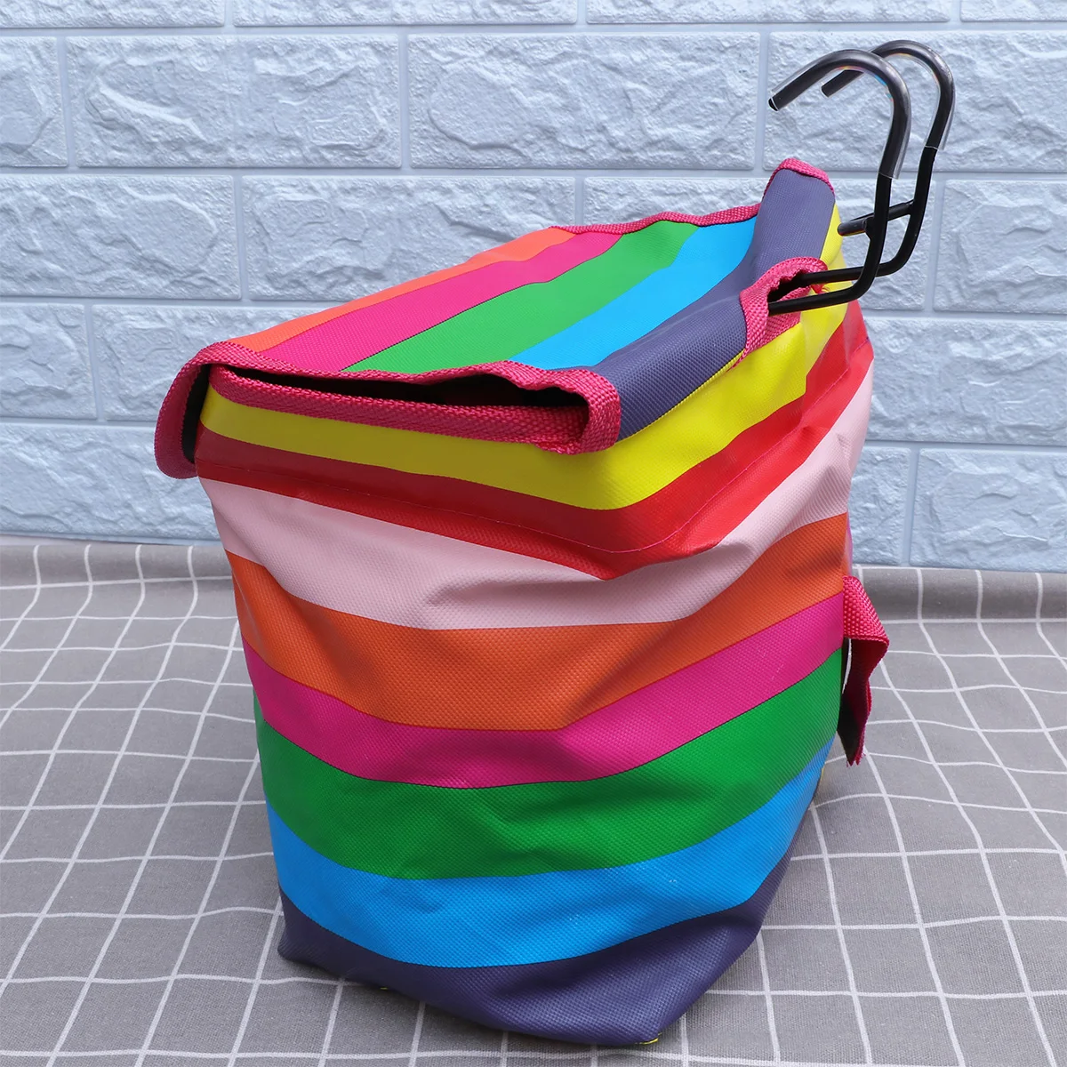 

1pc Bike Basket Capacity Waterproof Foldable Foldable Basket Bicycle Bag Handlebars Cycling Storage Carrier for Riding