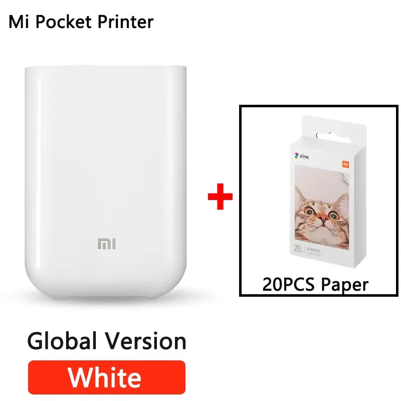 Top! Global Version Portable Pocket Photo Printer 300dpi Bluetooth-compatible DIY Share Smart Mobile Mini AR Printer