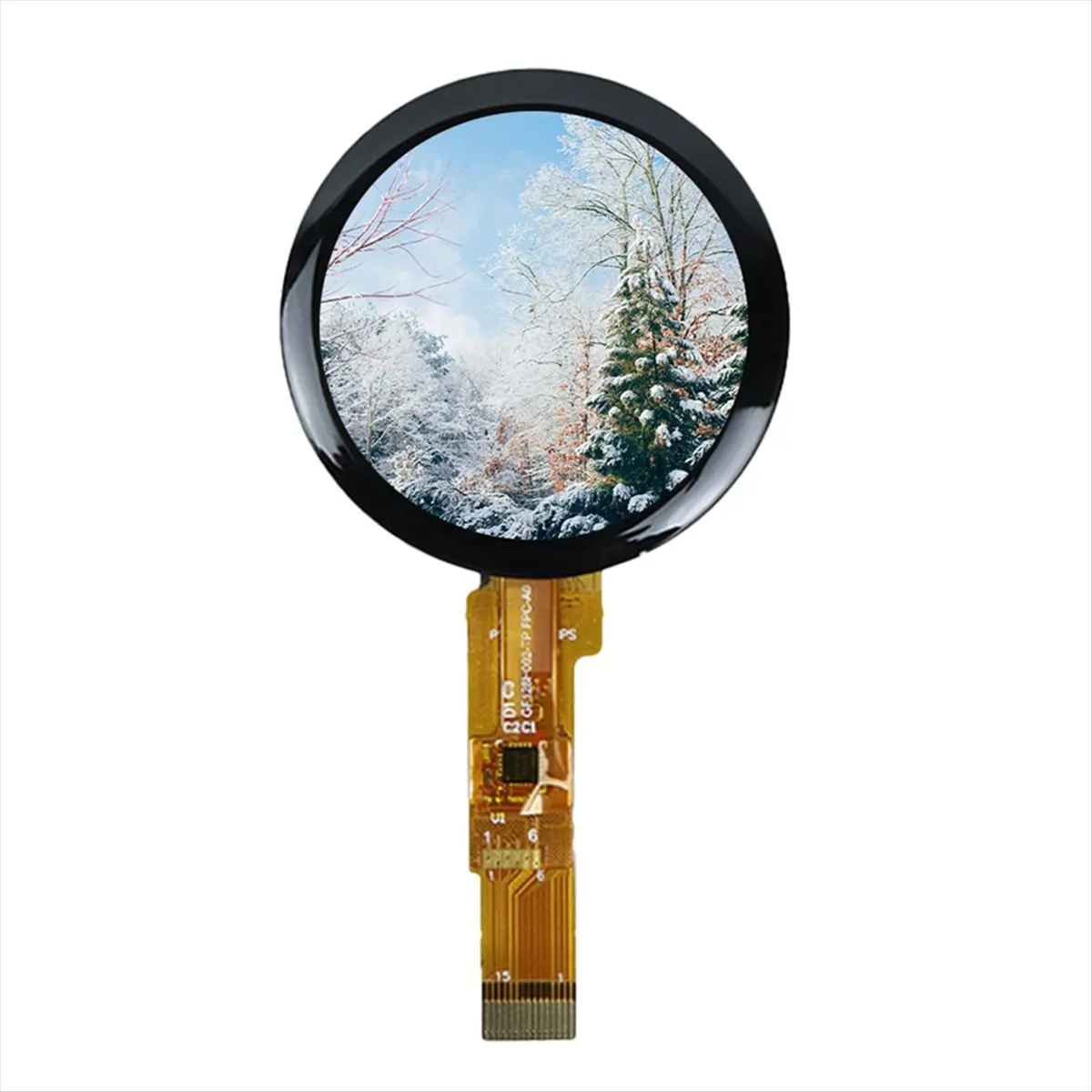 A003 1.28 Inch Round IPS Capacitive Touch Screen 4W SPI Interface 15Pin GC9A01 Driver CST816T CTP 240x240