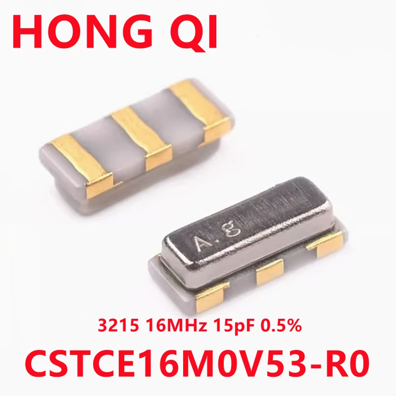 10PCS CSTCE16M0V53-R0 16M 16MHZ SMD 3213 3Pin 3.2*1.3mm Ceramic crystal oscillator filter Quartz Resonator SMD-3 CSTCE16M