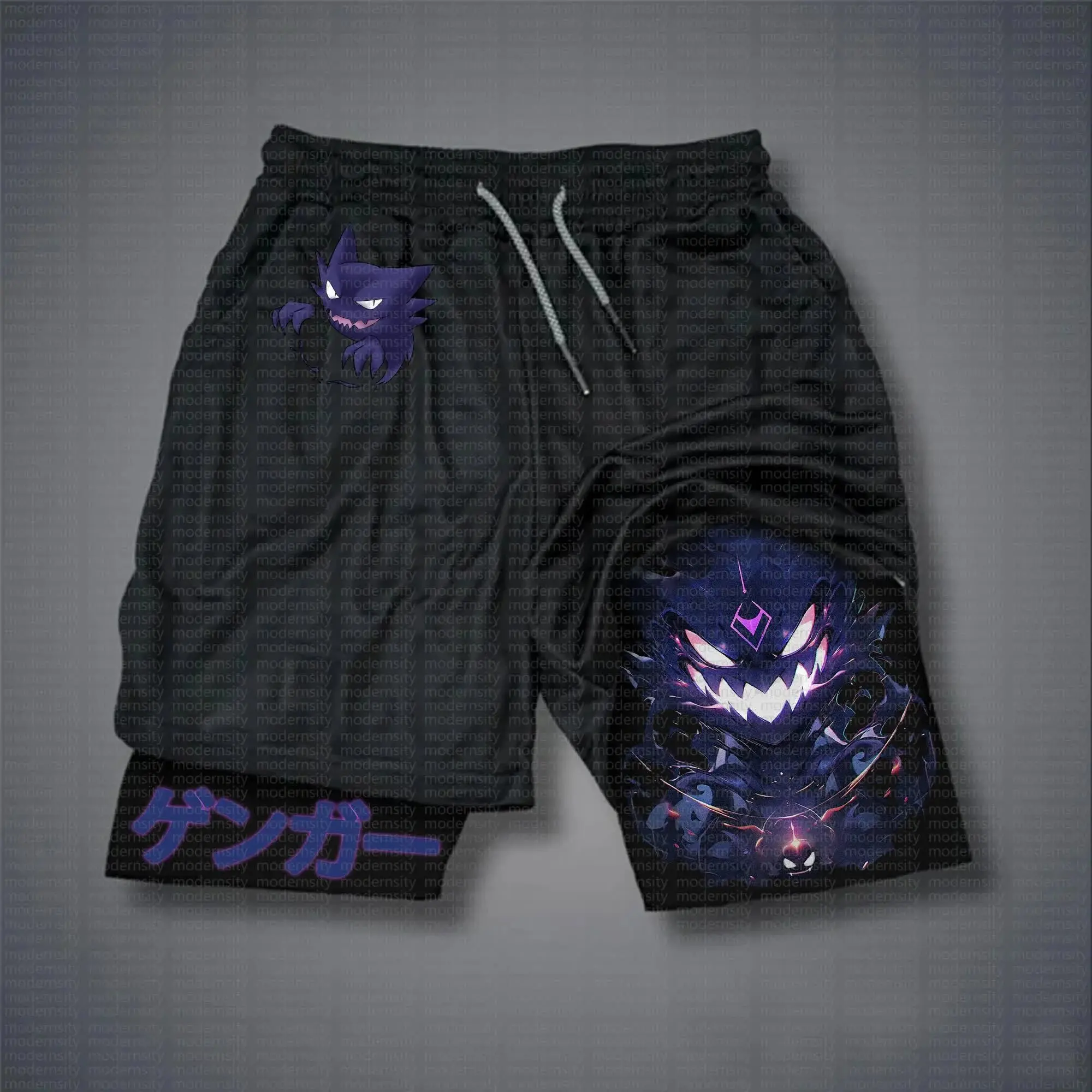 

Genuine Pokémon Dual Panel Shorts 2025 - Comfortable Unisex Sport Shorts with Inner Mesh Layer & Character Designs