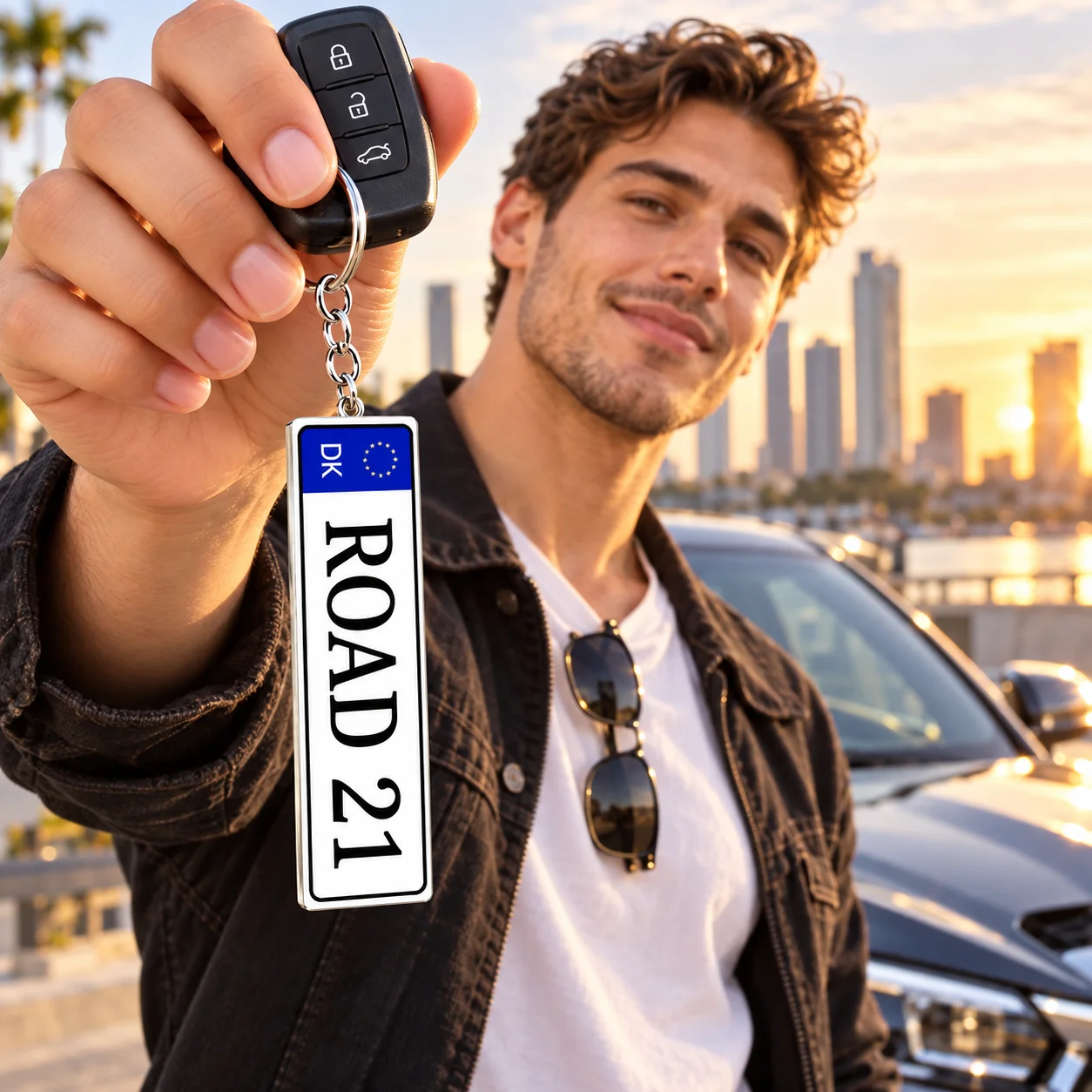 Custom Car License Plate Keychain