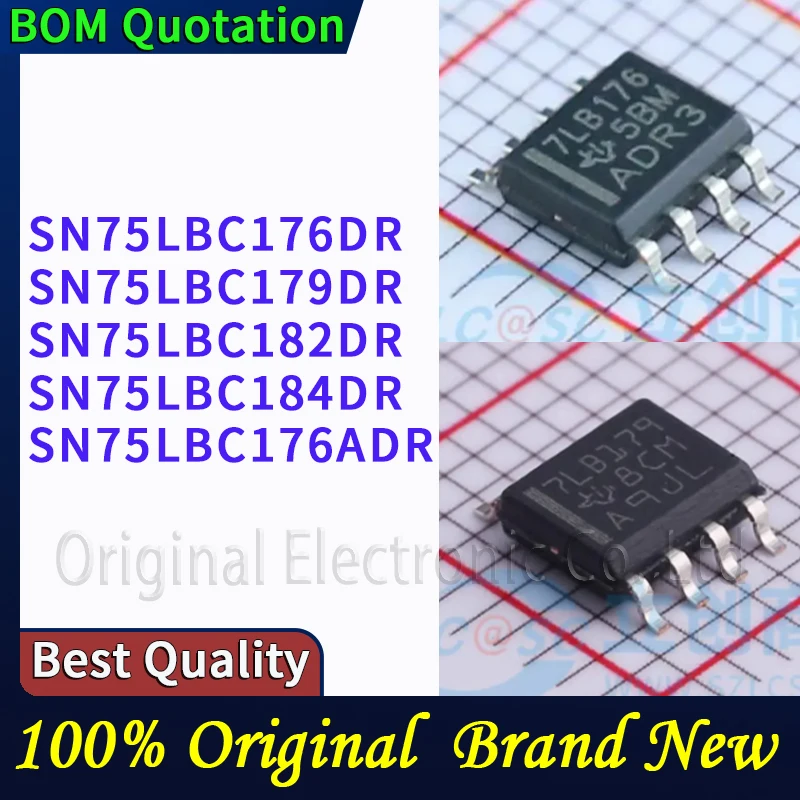 

5 шт./лот SN75LBC176DR SN75LBC179DR SN75LBC182DR SN75LBC184DR SN75LBC176ADR В наличии Оригинальные высококачественные