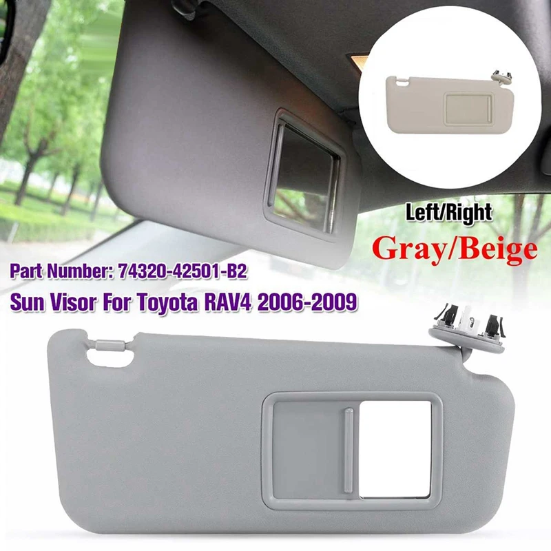 

Car Right Passenger Sun Visor 74320-42501-B3 74320-42501-A1 For Toyota RAV4 2006-2012 Replace Block Shade Cover