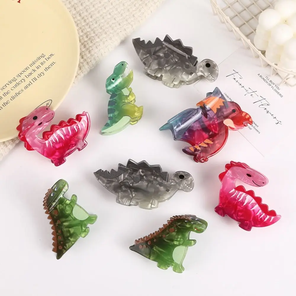 Tyrannosaurus Rex Dinosaur Hair Claw Stegosaur Diplodocus Acrylic Animal Shark Clip Mid Size Geometric Cartoon Hair Clip