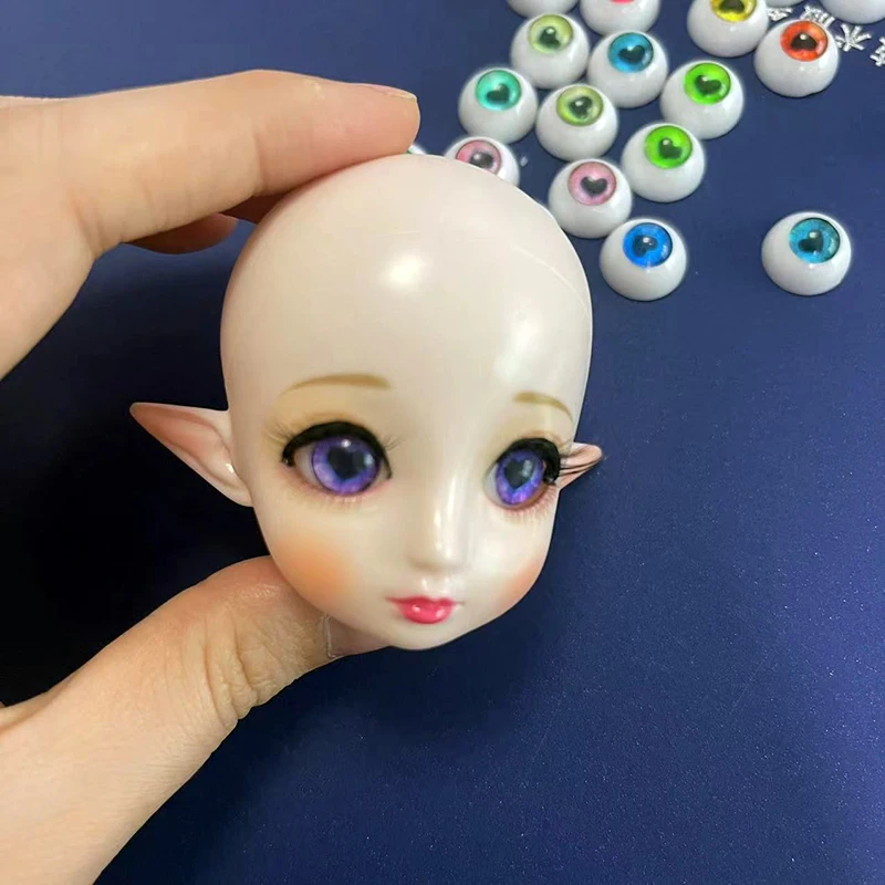 Neue Farbe 2 Paar 12mm/14mm Puppe Augen Augapfel DIY Spielzeug Auge Plüsch Tier Auge Zubehör puppe Augapfel BJD Puppe Augen