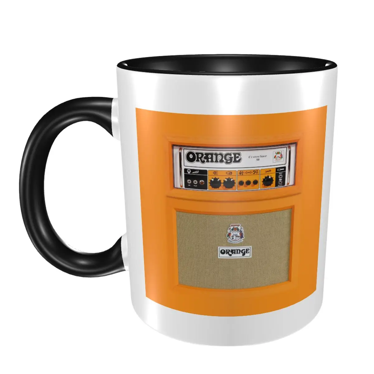 

Оранжевый цвет, усилитель, кружка, забавные керамические кофейные чашки, чайные кружки, чашка для молока, посуда для напитков, подарки для женщин и мужчин