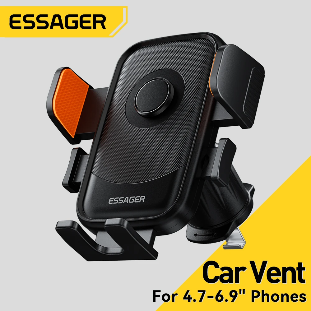 

Essager Air Vent Phone Holder Mount Hands-Free Universal Cell Phone Mounts 360° Rotation for iPhone 16 15 Huawei Samsung Xiaomi