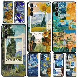 Phone Case For Samsung Galaxy S24 S23 S22 Ultra S20 S21 FE 5G S10 S9 Plus S10E S8 S7 Edge Soft Cover Starry sky van gogh art