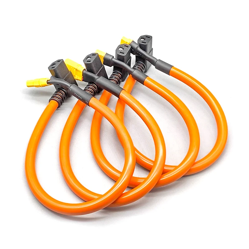 45A C13 To XT60 XT90 Lithium Battery Charging Plug High Current Bend Head Male Female Electric Vehicles Connector 6 Square Line