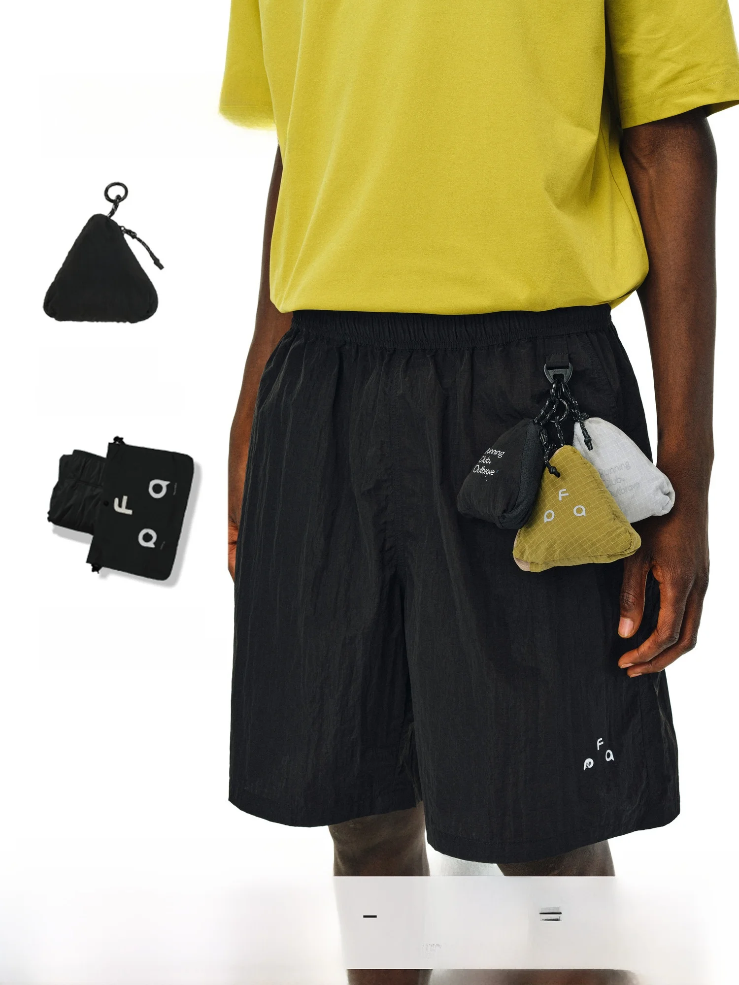 

FPA Outdoor Men's Lightweight Five-Quarter orts Detachable Storage Hanging Bag Textured Qui Dry Casual Pants