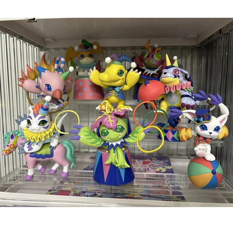 Bandai Digimon Adventure Anime Figure Bn Figures Blind Box 3rd Generation Circus Digimon Agumon Mystery Box Decor Birthday Gift