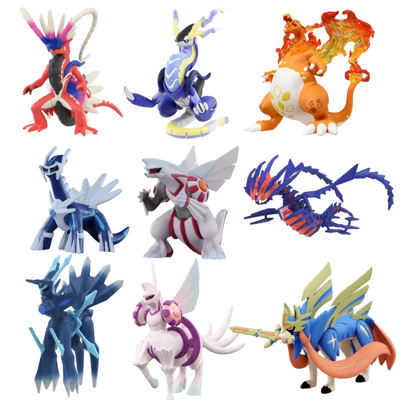 

TOMY ML Series Original Pokemon Figures Koraidon Miraidon Model MAX Charizard Palkia Dialga Zamazenta Zacian Pokemon Gift