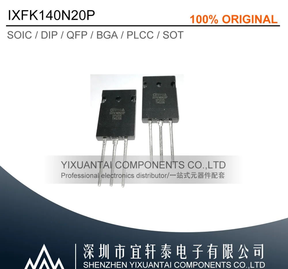 1pcs/lot    10pcs/lot     Free shipping original  	IXFK140N20P    140N20P   TO-264