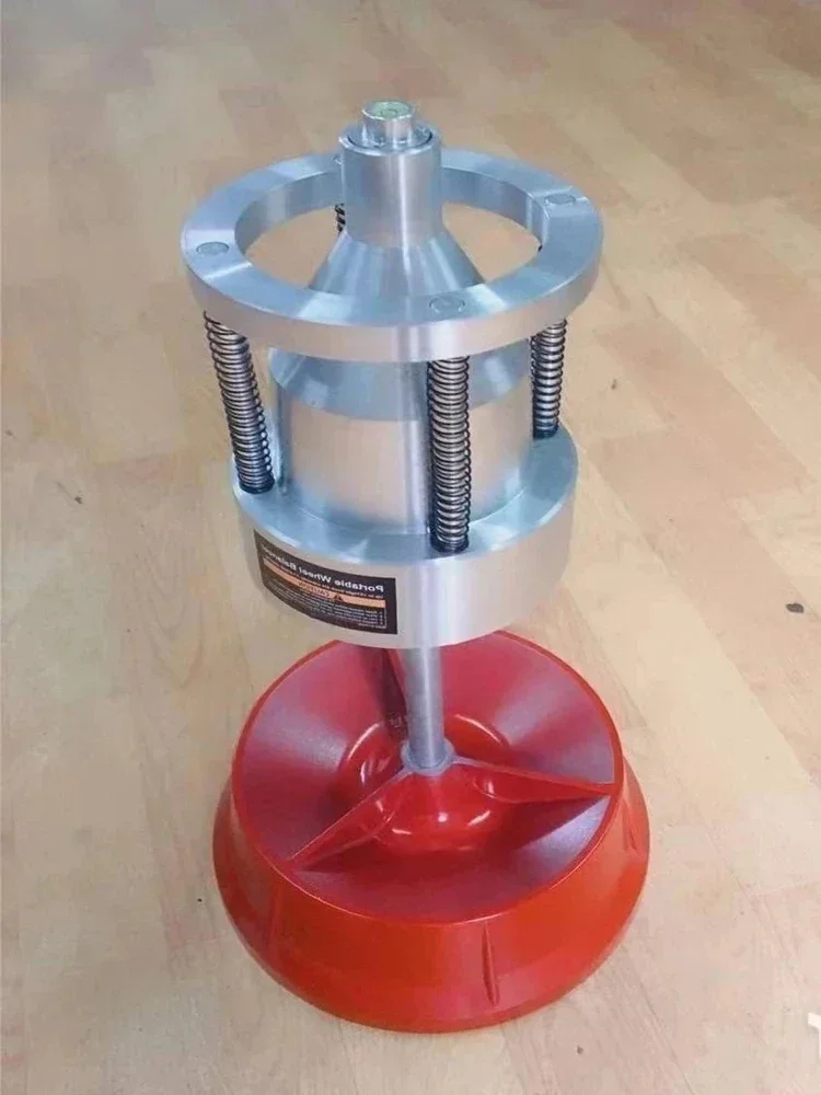 Portable Hubs Wheel Balancer W/ Bubble Level Heavy Duty Rim Tire Cars Truck Easily Balance Wheels with Hubs From 1-1/2