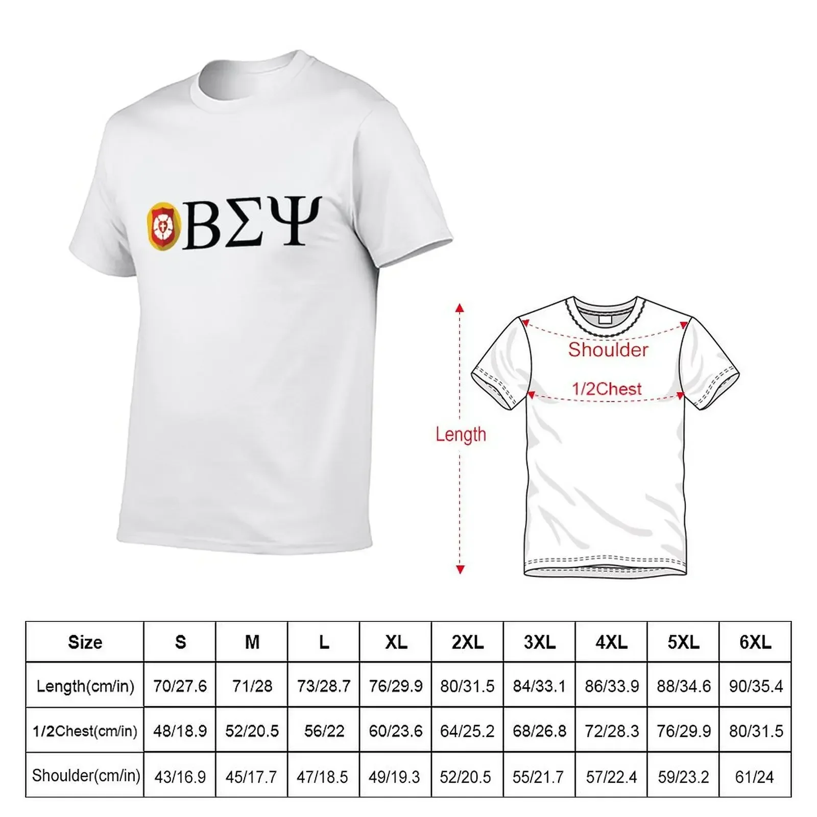 Beta Sigma Psi - badge T-Shirt plus size clothes anime tshirt customs design your own korean fashion men t shirt