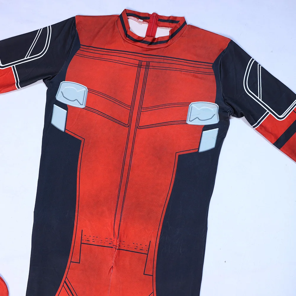 بذلة ديدبول للأطفال، بدلة لعب الأدوار الخارقة، زي شخصية فيلم الخيال للأولاد مع السيف