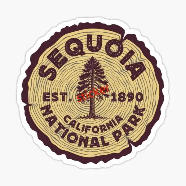 

Sequoia National Park Car Decal Bicycle Skateboard Gift Laptop Rv Camper Windows Phone/phone Case Stickers Decoration Adventure