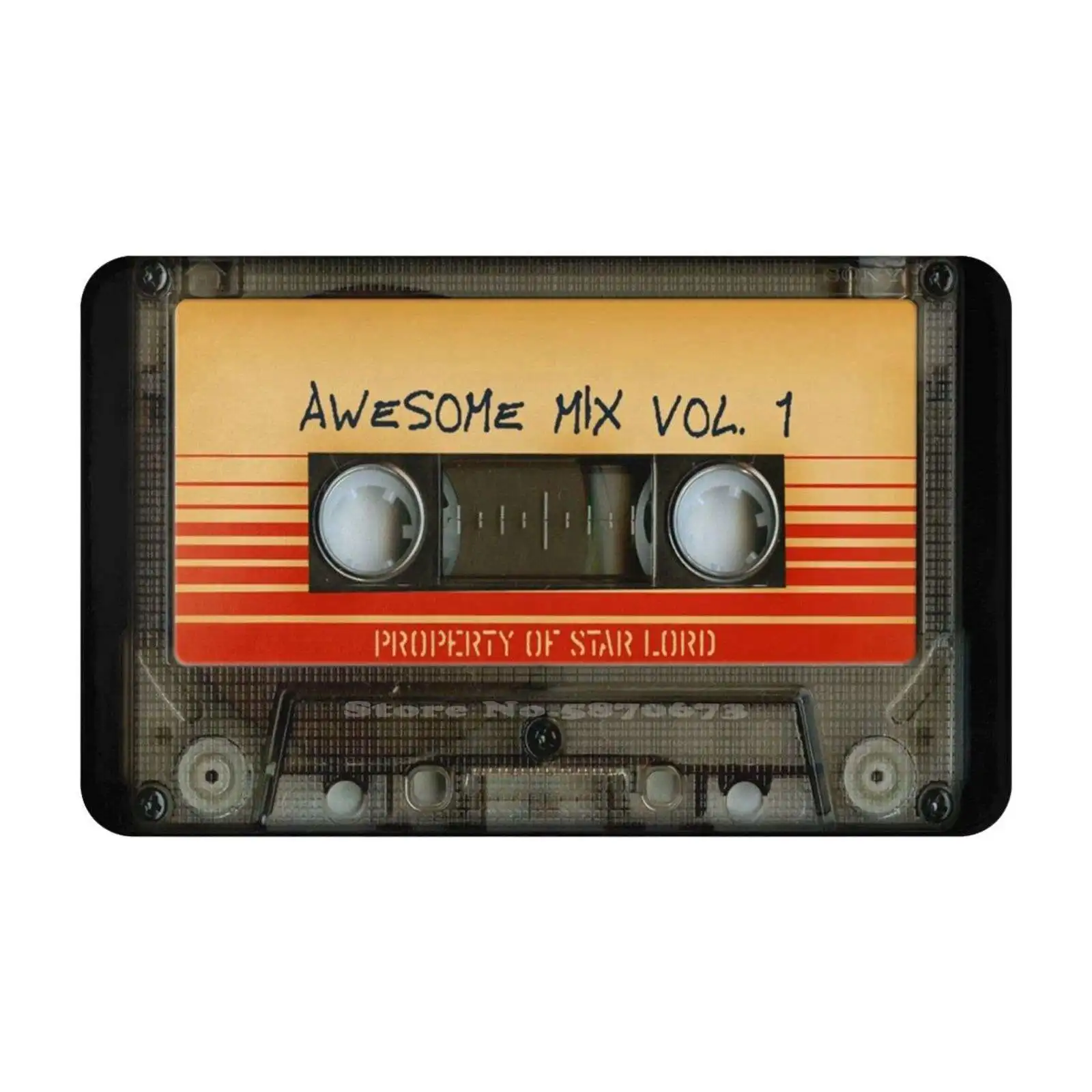 Awesome Transparent Mix Cassette Tape Volume 1 Soft Cushion Car Home Carpet Door Mat Comics Guardian Of The Galaxy Movie