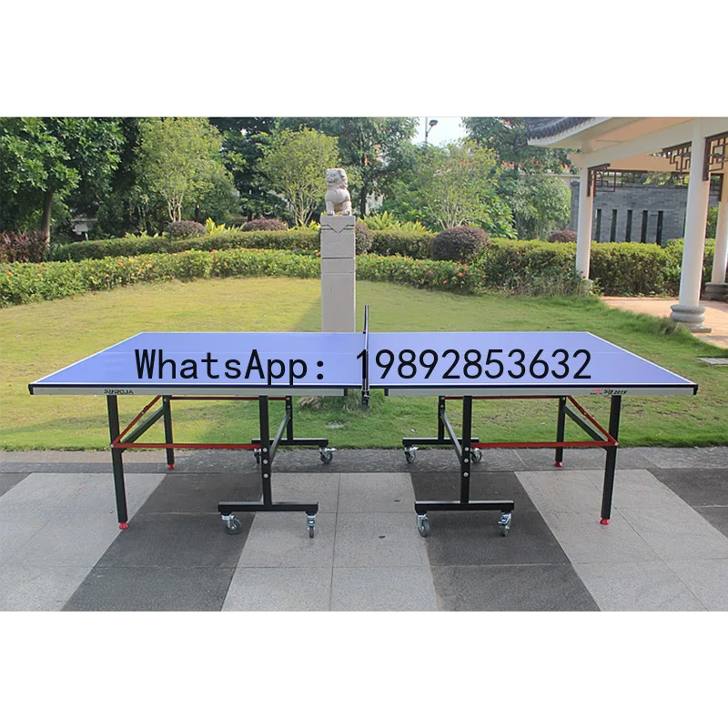 XL   Table Tennis Table Standard Ping Pong Table with Wheels Foldable Mobile Indoor