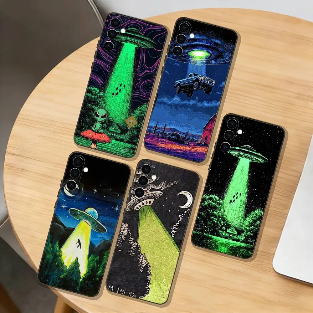 

UFO Alien t-Thing Phone Case For Samsung Galaxy A73,A72,A71,A70,A53,A52,A51,Others Soft Black Cover